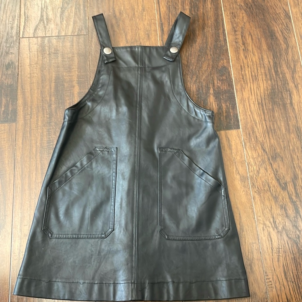 Black girls pleather dress